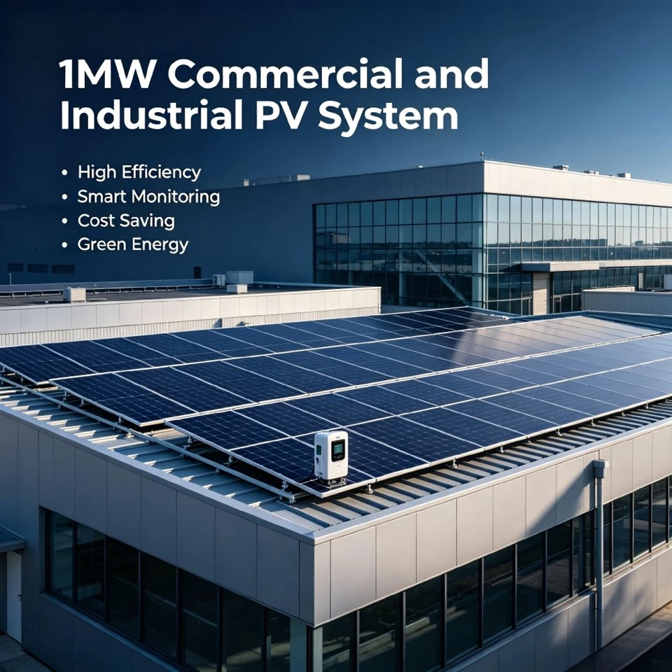 Córas PV Tráchtála agus Tionsclaíoch 1MW